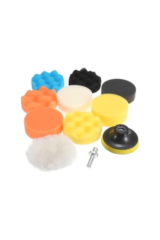 6076 Pasta Cila Polisaj Parlatma Sünger Seti 100 Mm 11 Parça