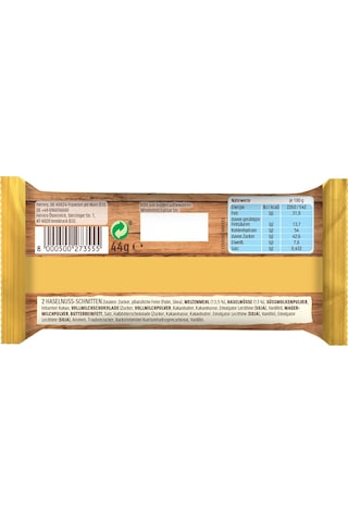 Hanuta Fındıklı Çikolatalı Gofret 2'li 44 Gr - 18 Adet