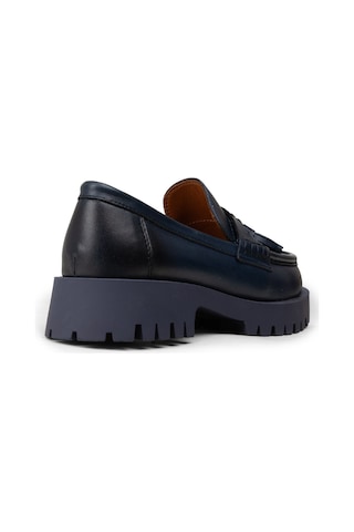 Deery Kadın Hakiki Deri Lacivert Püsküllü Loafer - 02035zlcvc03