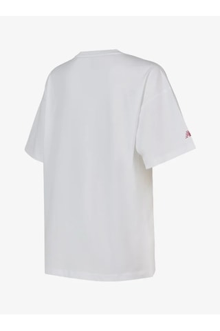 New Balance Wnt1636-wt Lifestyle Kadın Tshirt Beyaz