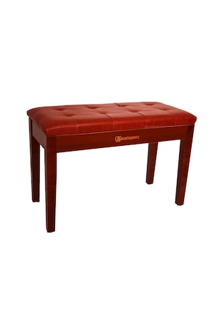 Dominguez Dpb115-wn Çift Kişilik Piyano Taburesi - Ceviz Profesyonel - Sandıklı Seri Ceviz Walnut Bitiş, Suni Deri Kaplı Yumuşak Oturma Alanı, Notalık/depolama Bölmesi, Düet Kullanımına Uygun Ölçüler: Çift Kişilik Geniş Tasarım
