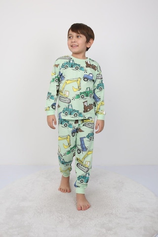 Zuzunga 2'li Paw Petrol Ve Ekskavatör Desenli Erkek Çocuk Pijama Takımı Renklı
