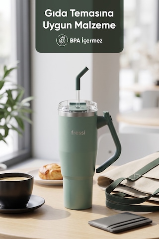 Montela Termos Paslanmaz Çelik 1200 Ml Fr-t1210 Yeşil
