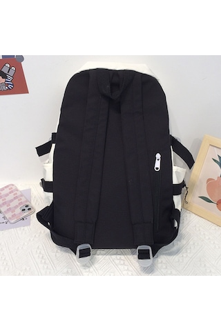 Xindoker Genç Kızlar İçin Şık Ve Büyük Kapasiteli Sırt Çantası - Laptop Ve Okul Eşyaları İçin Beyaz