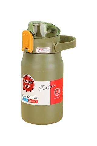 Luckystar Büyük Kapasiteli Termos - Yeşil Renk.