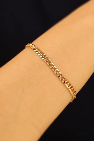 İnce Gurmet Altın Bileklik Çok Renkli