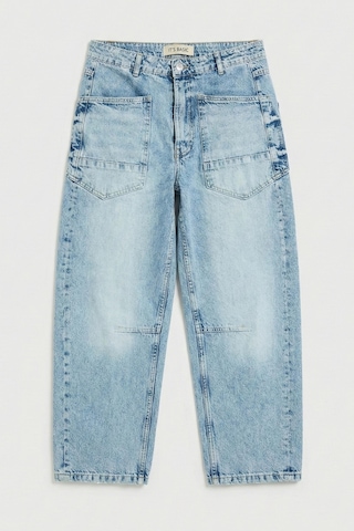 Itsbasic Kadın Kot Mavi 5s4-greenkest Midrise Carrot Fit %100 Koton Denim Tint Kot Rengi