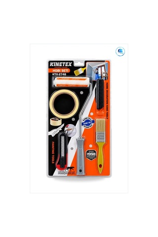 Boyacı Set Fırça Ve Rulo Maskeleme Bandı Maket Bıçağı Duvar Boyam