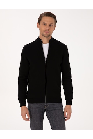 Pierre Cardin Erkek Siyah Hırka Triko 50315821-vr046 Siyah