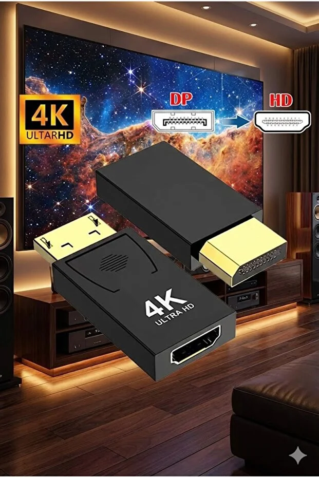 4k Full 30 60hz Hd Adaptör Displayport To Hdmı Adaptor Çevirici Dönüştürücü Adaptör Display Port Dönüştürücü 001
