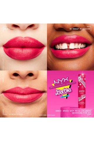 NYX Professional Makeup Barbie Smooth Whip Mat Ruj 02 Perfect Day Pink