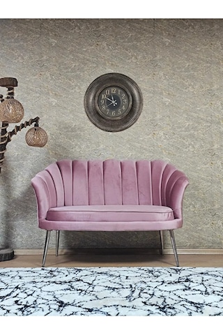 İkili İstiridye Krom Kaplama Sivriltme Ayak Çay Seti Koltuk İkili Çok Renkli