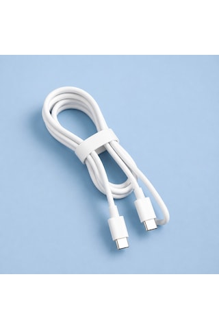 Hepu Nova Series Hp-nyk002 Type-c To Type-c 60w Hızlı Şarj Ve Veri Transfer Kablosu 1 Metre Macbook İpad Android Ve Type-c Cihazlarla Uyumlu, Isıya Dayanıklı Beyaz