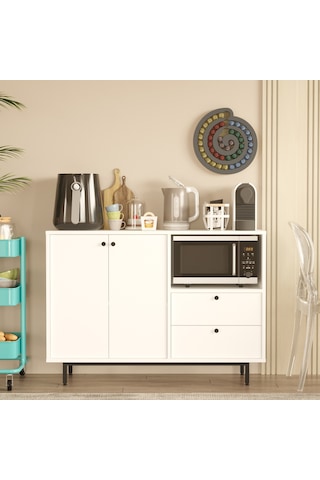 Mocha Kahve Köşesi Çok Amaçlı Dolap Mutfak Dolabı Ma2-w