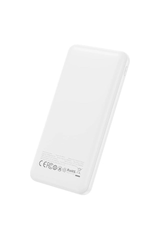 Pb312 10000 Mah Powerbank 2x Usb-a Usb-c Giriş Taşınabilir Hızlı Şarj Cihazı Beyaz