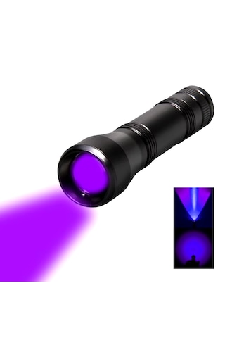 Seenergy Mor Işık El Feneri Evcil Hayvan İdrarı Tespiti Feneri Siyah