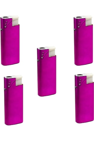 Çakmak Erzi 1975 Metal Mor Çakmak Rüzgarda Sönmeyen Çakmak 25'Li