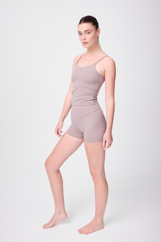 Hıghrıse Comfortflex Yüksek Bel Atletik Spor & Aktif Yaşam Şortu-2829 Kahverengi