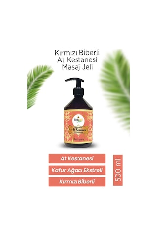 Tubalife Kırmızı Biberli At Kestanesi Vücut Bakım Jeli 500 ML