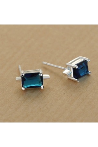 Flybuy 925 Ayar Gümüş Kalp Küpe - Zarif Kız/arkadaşı İçin - Ta Ae177, 1.50 Cm Gümüş