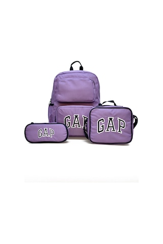Gap Kız Çocuk 3'lü Okul Seti İlkokul Çantası & Beslenme & Kalemlik 12784 Lila