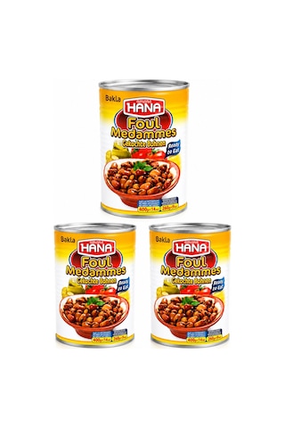 Bakla Konservesi 400gr X 3 Adet