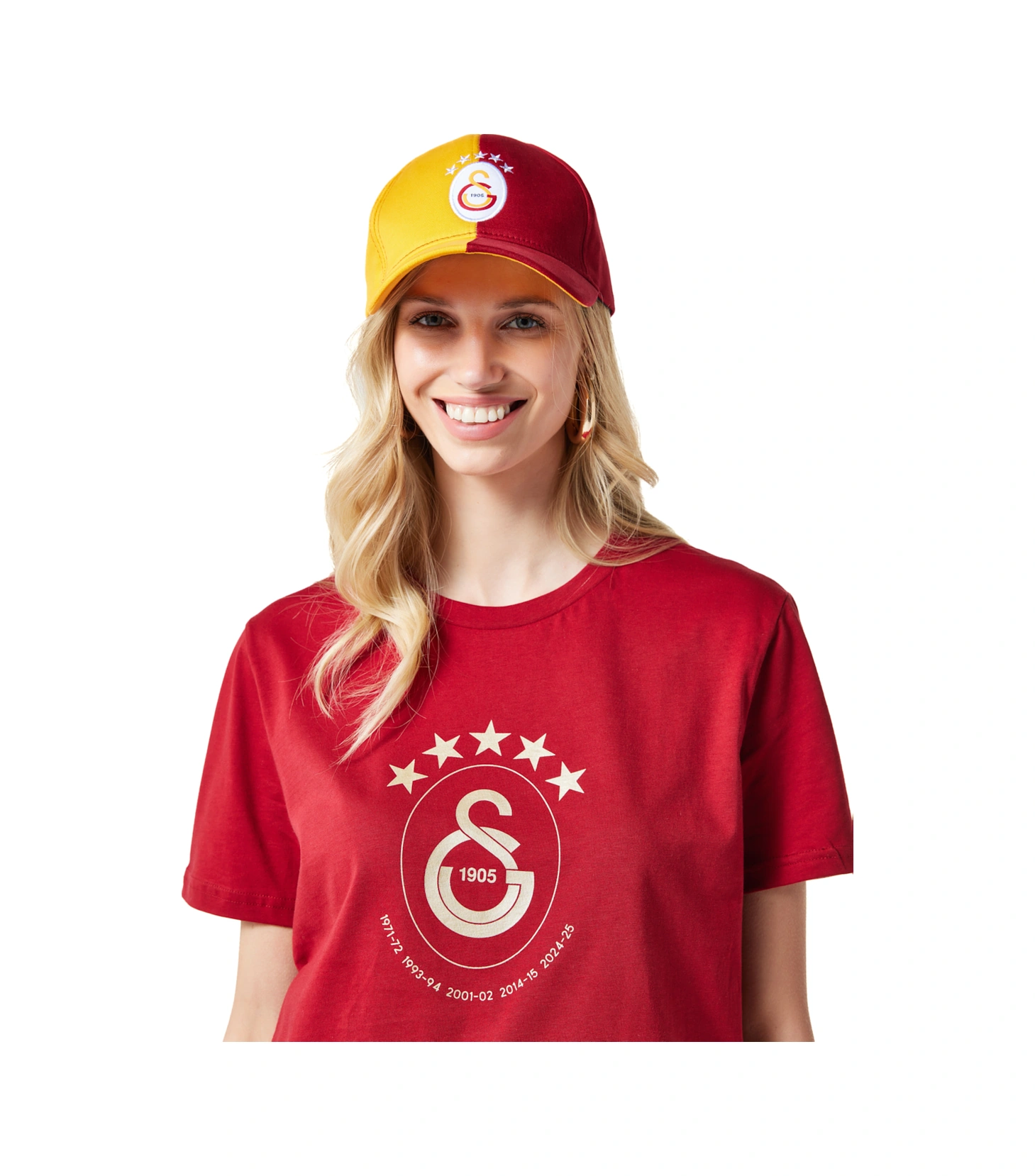 Gsstore Galatasaray 5 Yıldız Şapka U251375 Sarı - Kırmızı
