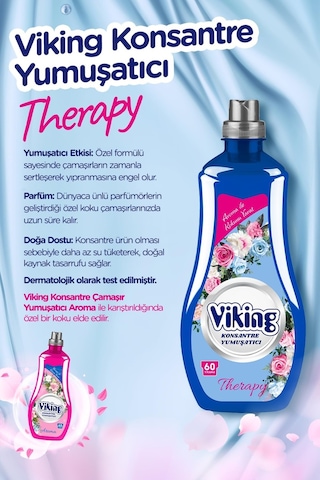 Viking Konsantre Çamaşır Yumuşatıcısı Therapy 2 x 1440 ML
