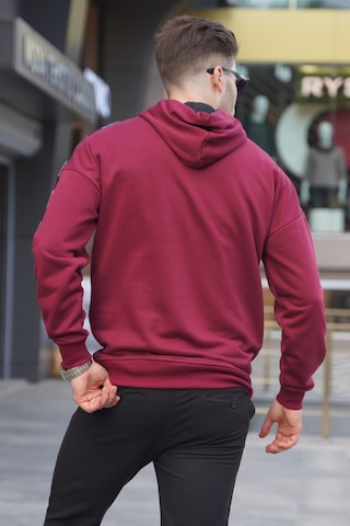 Madmext Madmext Bordo Kapüşonlu Sweatshirt 4721-bordo Bordo