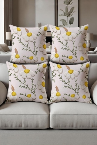 Dijital Baskılı Yumuşak Dokulu 4 Lü Kırlent Kılıfı Takımı 43x43 Cm Krl0081 Renkli