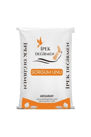 İpek Değirmen Sorgum Unu 5 kg Glutensiz Yerli Taze Doğal Ketojenik Ve Vegan Ekonomik Büyük Boy