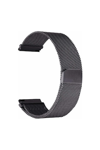 Huawei Watch Gt 3 46mm Uyumlu Krd-12 Metal İktk Kordon-siyah