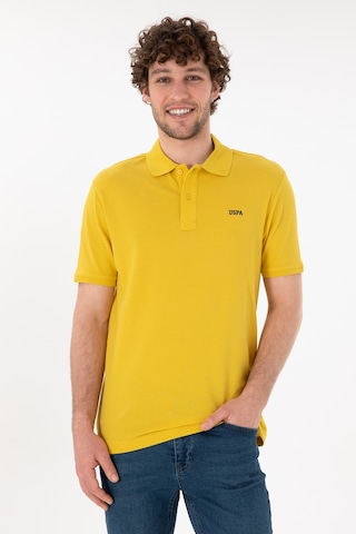 U.S. Polo Assn. Erkek Regular Fit Polo Yaka Sarı Basic Tişört 50306007-VR094