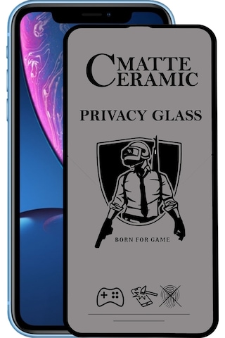 Apple Uyumlu iPhone XR ile Tam Kaplayan Mat Seramik Hayalet Nano Esnek Ekran Koruyucu
