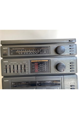 Sanyo Dc-X100 Radyo Kaset Pikap Çalar Müzik Seti 2. El B10