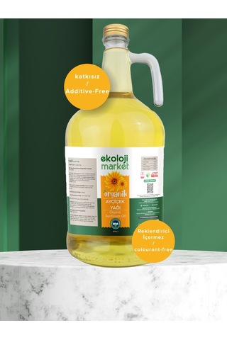 Organik Ayçiçek Yağı 3,1 Lt 3 L