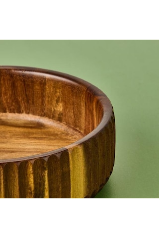 Mien Akasya Curve Kase - Kahverengi - 19 Cm Kahverengi