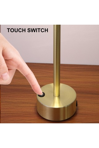 Maiyame Temaslı 3 Seviye Işık Regülasyonlu Led Masa Lambası, Güneş/altın/siyah Renk Seçenekli, Akıllı Akü İle 25 Saat Kullanıma Dayanıklı, Ev Dekor Ve Gündüz/gece Kullanıma Uygun Gümüş