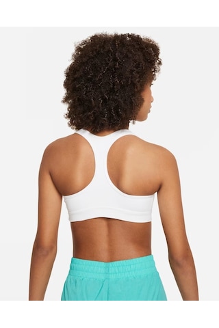 Nike Swoosh Kızlar Spor Sütyeni - Beyaz