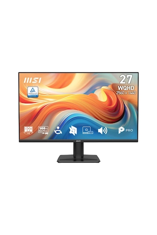 Msı Pro Mp275q E14 27 2560x1440 Wqhd 144hz 4ms Hdmı Dp Rj45 Amd Freesync Ips Monitör