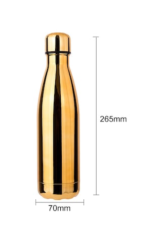 Xiyyadms 500ml Mor Kapaklı Isı Yalıtımlı Kola Şekilli Matara - 304 Çelik İç, Soğuk/sıcak İçeceği Uzun Süre Tutar Mor