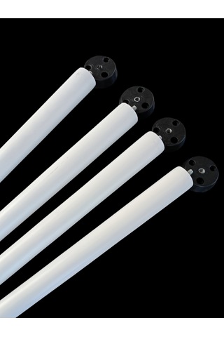 4 Adet Beyaz Boyalı Ahşap Konik 40 Cm Zigon,orta Sehpa,puf,komidi