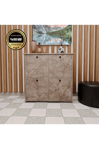 Dekorfim DF08103GD MDF Antre Hol Ayakkabılık Ayakkabı Dolabı