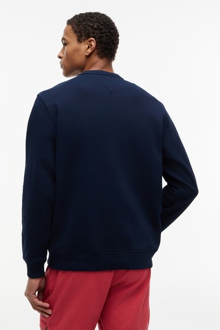 Tommy Hilfiger Tjm Reg Badge Crew Htr Erkek Mavi Sweatshirt - Dm0dm21921