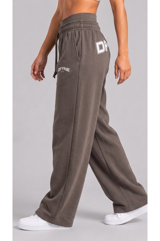 Dfyne Regular Kadın Kahverengi Bol Paça Oversize Eşofman Altı