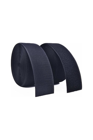 Paşateks-3 Metre Cırt Cırtlı Bant , Kaliteli Cırt Bant,çift Taraflı Cırt En 5cm X Boy 3mt-siyah