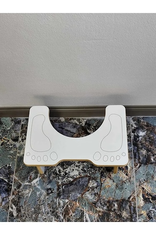 Beyaz Klozet Çömelme Ayak Taburesi, Wc Basamak,