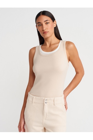 Dilvin 31870 Çift Katlı Top-bej Bej