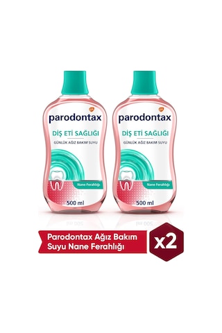 Parodontax Ağız Bakım Suyu Nane Ferahlığı 2 x 500 ML
