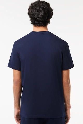 Lacoste Men's Regular Fit Crew Neck Graphic T-shirt Navy Bisiklet Yaka Erkek Tişört Lacivert Lacivert